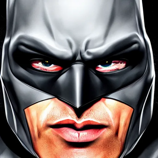 Prompt: a detailed portrait of batman, art illustration, incredibly highly detailed and realistic, 8 k, sharp focus