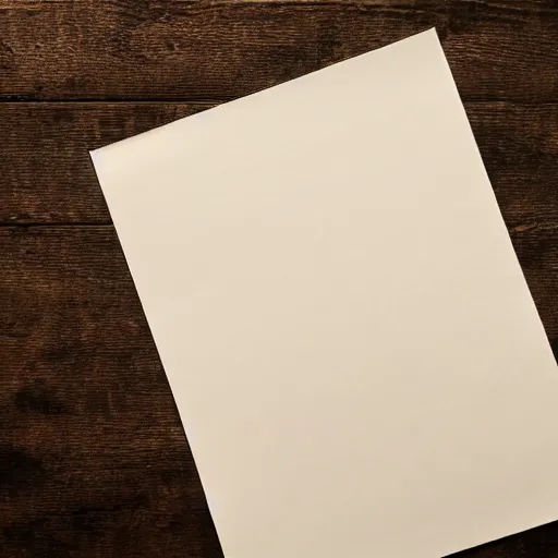 Prompt: blank sheet of old paper