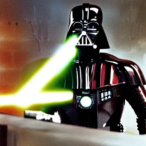 Image similar to Movie still of Ironman-Darth Vader