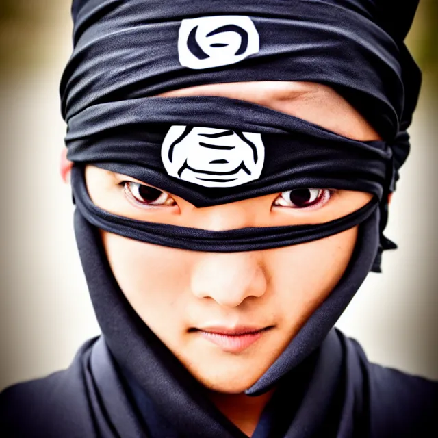 Image similar to perfectly centered close up portrait, ninja from naruto, professional portrait photography, candid photography, highly detailed