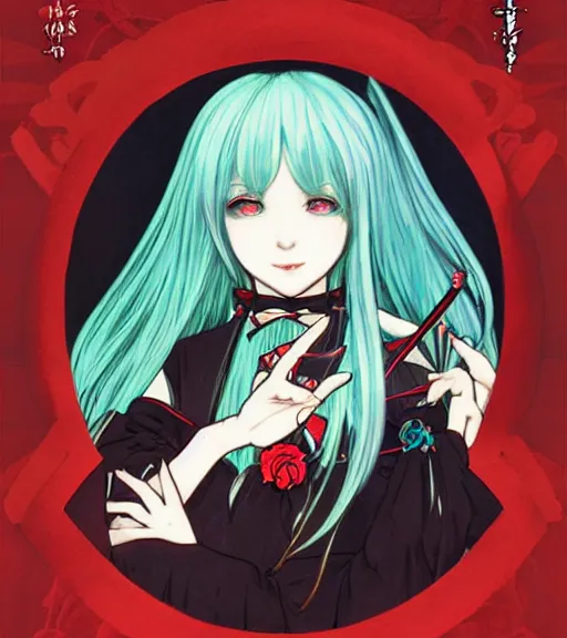 ─ 🈖 · Miku  Anime character design, Gothic anime girl, Vibes art