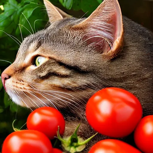 Image similar to tomato cat