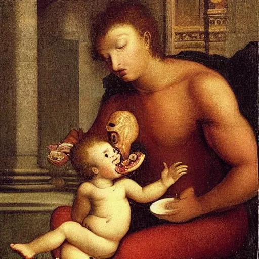 Image similar to venus eating his son