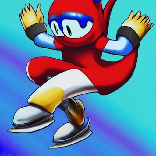 Image similar to Sanic goes fast 💨