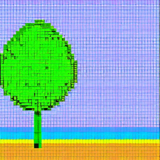 Prompt: lemon on a beach pixel art
