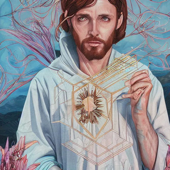 Image similar to jesus, by martine johanna, golden ratio, environment, hyper detail, concept artbook, ealistic, photorealistic,