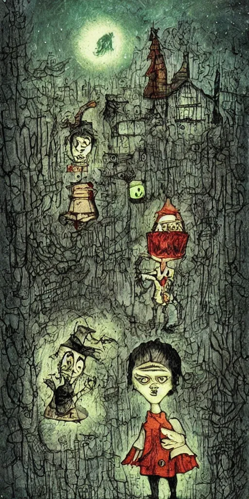 Prompt: a frankenstein scene by alexander jansson