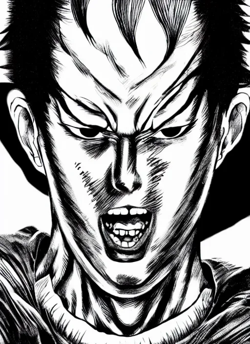 Prompt: Hyperrealistic photograph of Tetsuo/// from the manga Akira, hyper detailled, sharp focus, 4k