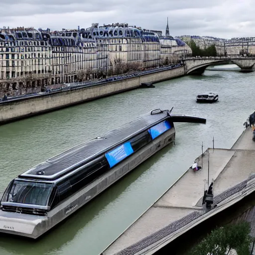 Image similar to the bank of the seine in paris in the year 2 0 2 0