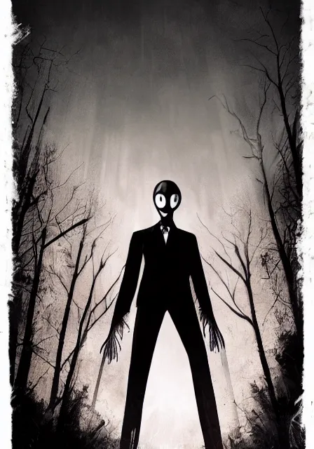 Prompt: movie poster, slenderman zombie, epic composition, cinematic lighting