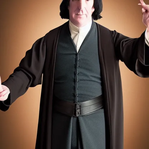 Image similar to professor snape played by anthony fascist