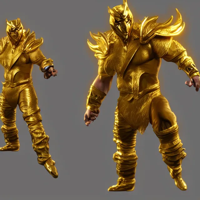 Image similar to midas in mortal kombat, videogame 3d render, 4k, artstation