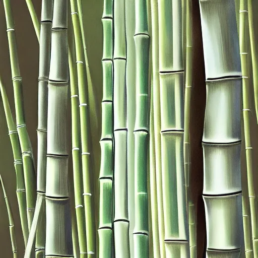 Prompt: bamboo, Hiroaki Tsutsumi style