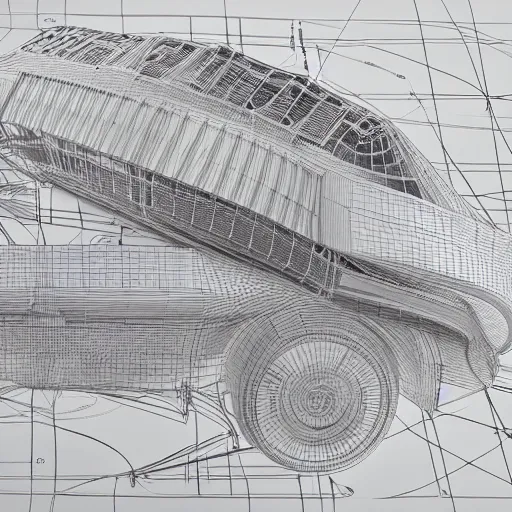 Image similar to A concept of a detailed and intricate design of a mechanical deconstructor 3d design, great finesse organic hyper detailed, engineering blueprints, technical drawings, calculus, stained paper