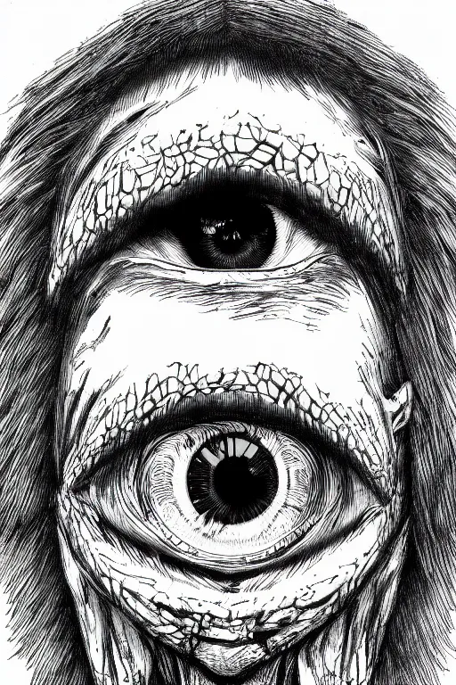 Image similar to eye eye humanoid figure monster, symmetrical, highly detailed, digital art, sharp focus, trending on art station, kentaro miura manga art style