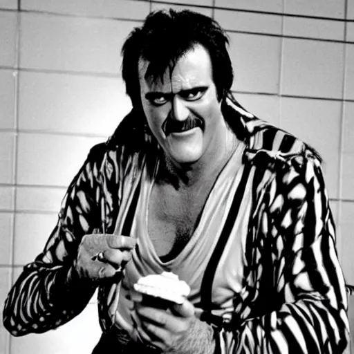 Prompt: Bruce Campbell as beetle Juice