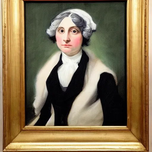 Prompt: painting of lauren southern gilbert stuart style