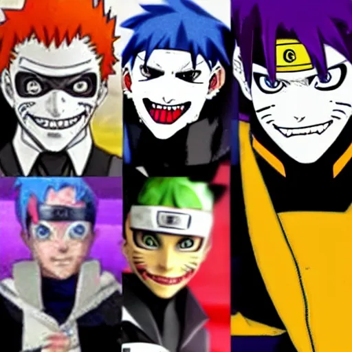 Image similar to Joker looks like Naruto