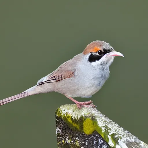 Prompt: quizzical bird stares ponderously at camera