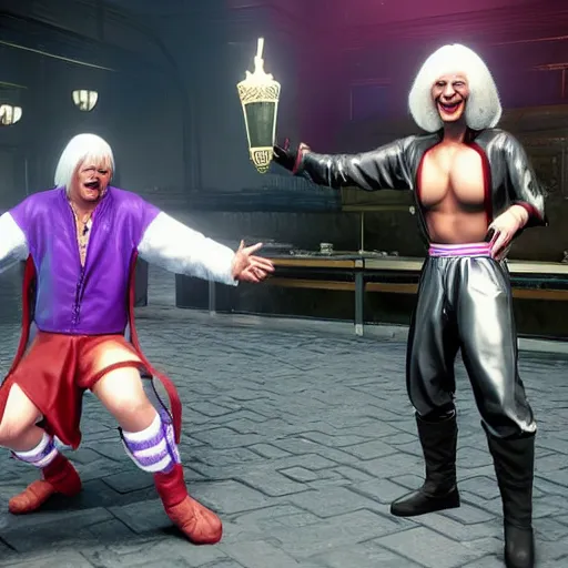 Prompt: jimmy savile as mortal kombat 1 1 game character, unreal engine, realistic,