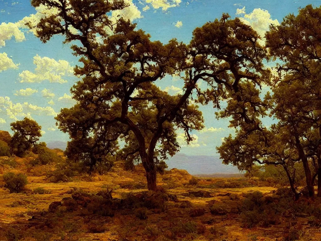 Prompt: A Beautiful Wilderness Landscape in Old Texas, by Julian Onderdonk