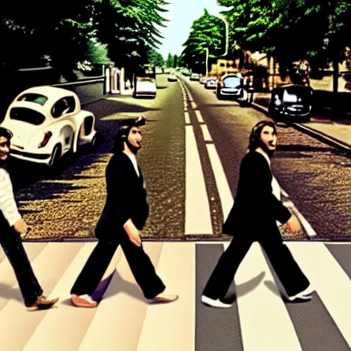 Image similar to abbey road racist