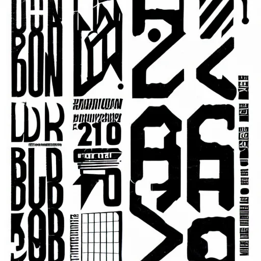 Image similar to black on white graphic poster in style of david rudnick, acid, y 2 k