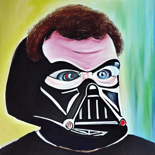 Image similar to Darth John Candy, painterly style