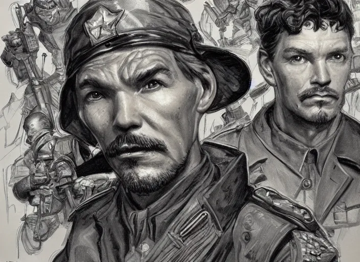 Image similar to a highly detailed ww 2 portrait of stephen strange, james gurney, james jean