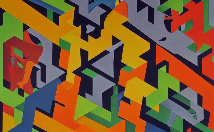 Image similar to close up of twisting arms and legs. detailed abstract painting by josef albers, by mc escher, by raqib shaw, japanese popsurrealism,