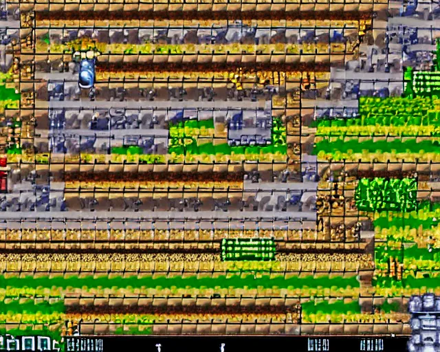 Image similar to screenshot of a snes game