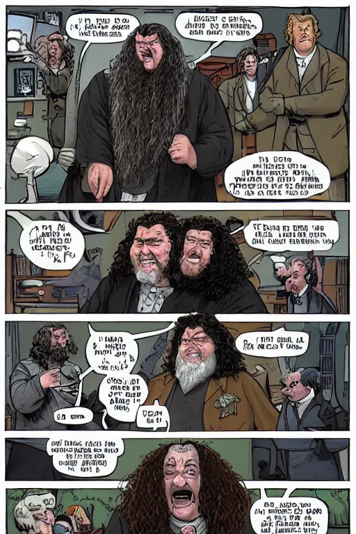 Image similar to hagrid blows up the white house