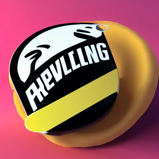 Prompt: the new futuristic Pringles logo, 3d render