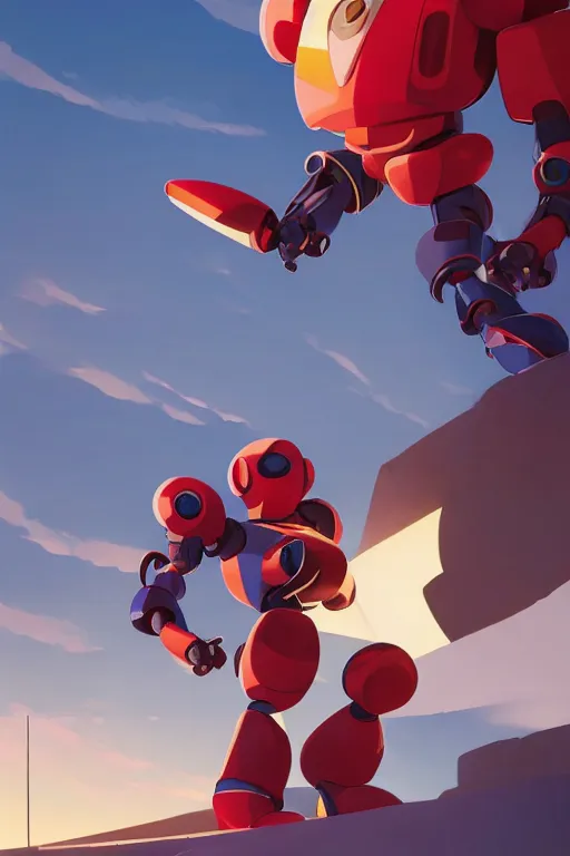 Image similar to metabots medabots medarotto medarot robot minimalist comics, behance hd by jesper ejsing, by rhads, makoto shinkai and lois van baarle, ilya kuvshinov, rossdraws global illumination ray tracing hdr radiating a glowing aura