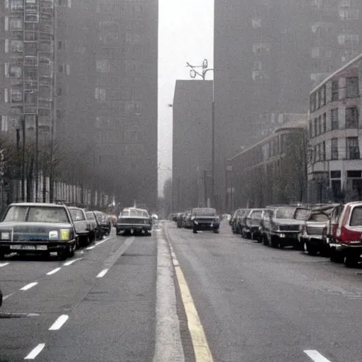 Image similar to Dreary photograph of East Berlin in 1985