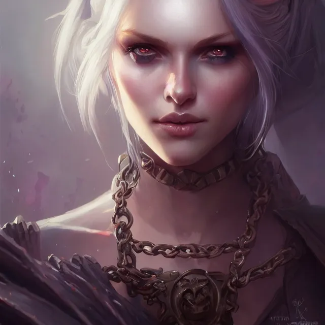 Image similar to beautiful necromancer girl, d & d, fantasy, portrait, highly detailed, headshot, digital painting, trending on artstation, concept art, sharp focus, illustration, art by artgerm and greg rutkowski and magali villeneuve