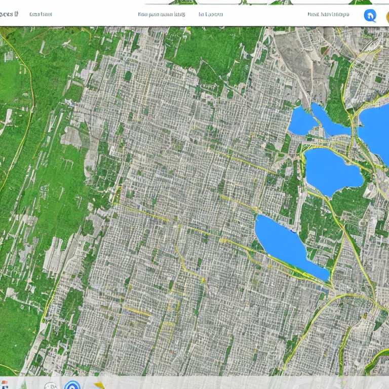 Prompt: google maps screenshot, high resolution
