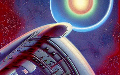 Prompt: Science Fiction artwork by Chris Moore