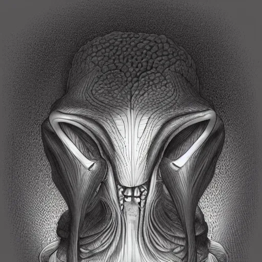 Image similar to portrait of biology ilustration new animal called mutus