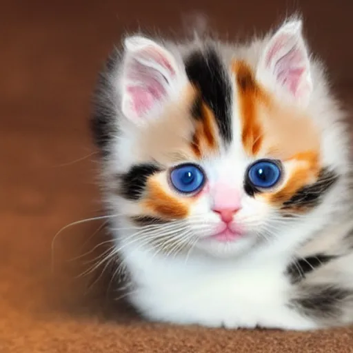 Image similar to a cute baby calico kitten