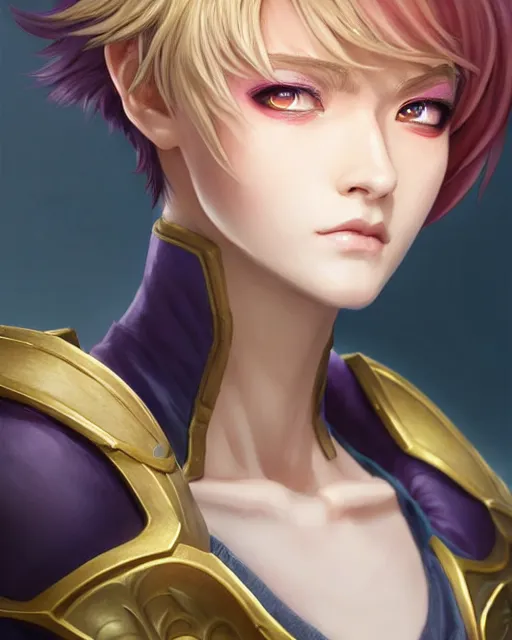 Image similar to portrait Evelyn character league-of-legends game flamed hair sharp fine-face, pretty face, realistic shaded Perfect face, fine details. Anime. Evelyn character league-of-legends game realistic shaded lighting by katsuhiro otomo ghost-in-the-shell, magali villeneuve, artgerm, rutkowski Jeremy Lipkin and Giuseppe Dangelico Pino and Michael Garmash and Rob Rey