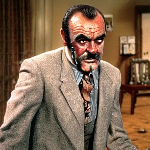 Image similar to sean connery as a zombie