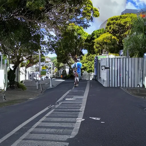 Prompt: Google Street View image from Auckland