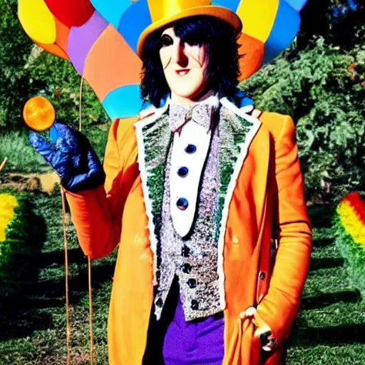 Prompt: Noel Fielding as Willy Wonka