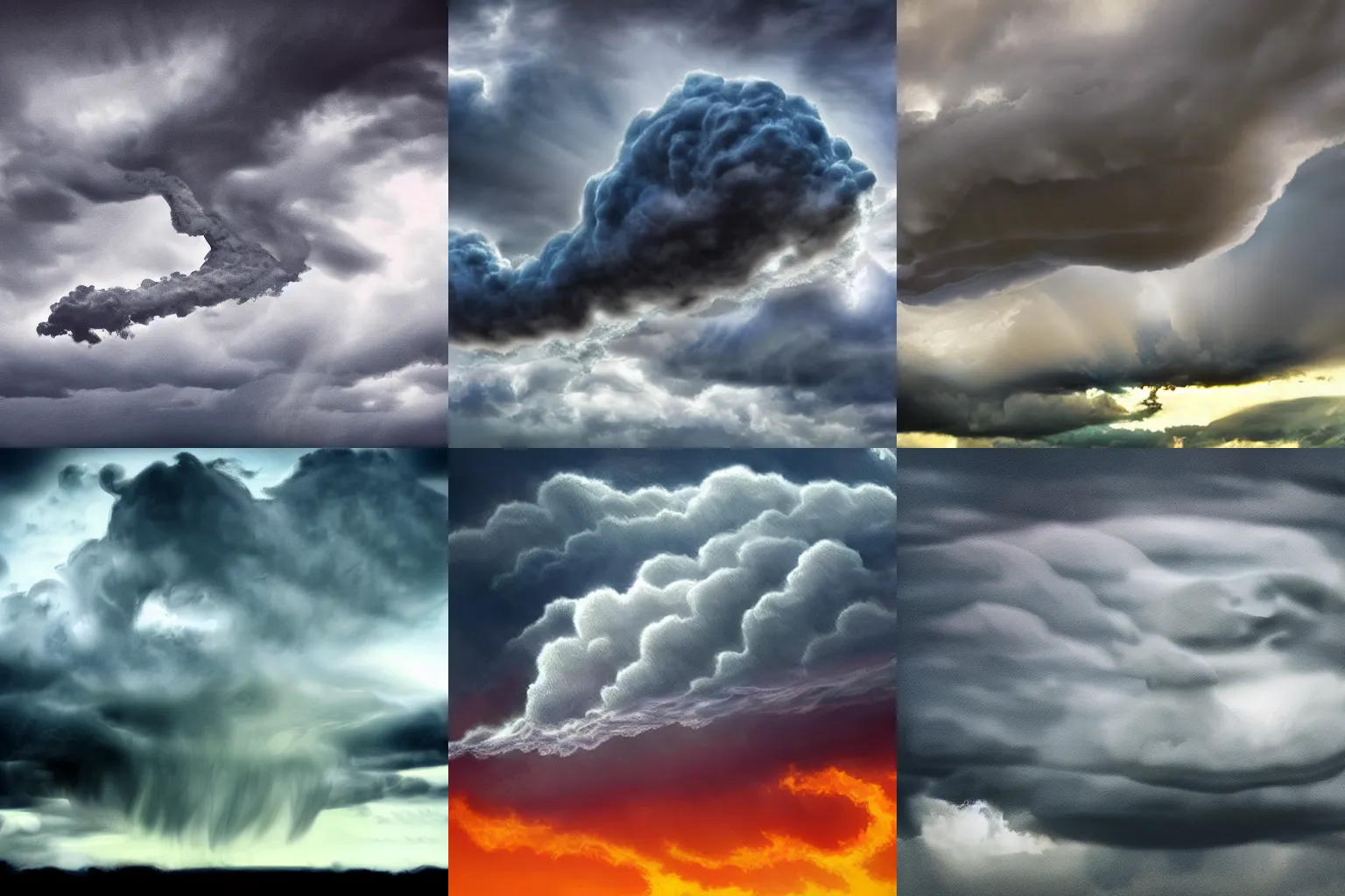 Prompt: a cloud shaped like a dragon, stormy sky, artistic rendering, award winning
