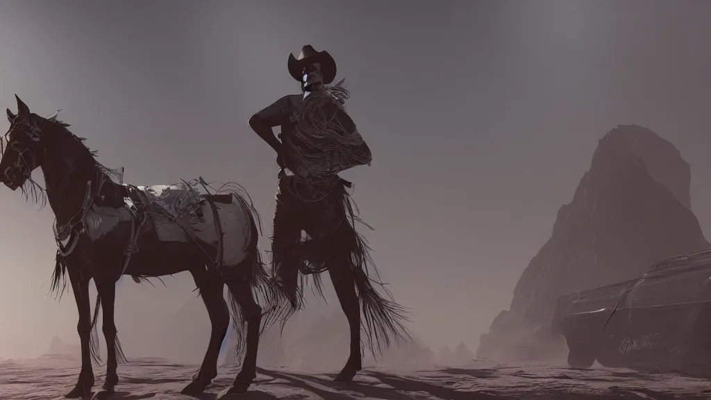 Prompt: me illustrated by rafael marquez digital art western aesthetic, artger, unreal engine 5