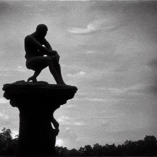 Prompt: surreal photo from the thinker