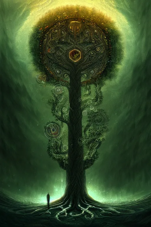 Image similar to tree of life, future, illustration, high quality, details, intricate, atmosphere, highly detailed, cinematic, digital painting, deviantart, cinematic, concept art