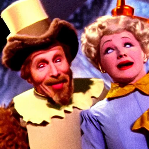Image similar to Live Action Still of Jerma985 in The Wizard of Oz, real life, hyperrealistic, ultra realistic, realistic, highly detailed, epic, HD quality, 8k resolution, body and headshot, film still