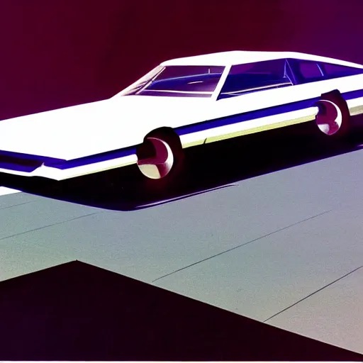 Image similar to concept art for a car that kills the driver, painted by syd mead, high quality